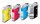 edding EDD-449 schwarz, cyan, magenta, gelb Druckerpatronen kompatibel zu brother LC-123BK/C/M/Y, 4er-Set