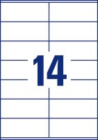 AVERY Zweckform Etiketten 3477 weiß 105,0 x 41,0 mm, 100 Blatt