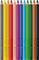 FABER-CASTELL Jumbo GRIP Buntstifte farbsortiert, 12 St.
