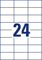 AVERY Zweckform Etiketten 3474 weiß 70,0 x 37,0 mm, 100 Blatt