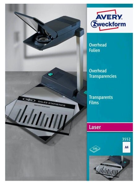 AVERY Zweckform Laserfolien 3552 glatt, 100 St.