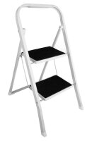 SZ Metall Klapptritt weiß 2 Stufen, H: 81,0 cm