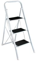 SZ Metall Klapptritt weiß 3 Stufen, H: 105,0 cm
