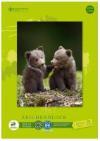 Edition Dürer Zeichenblock green DIN A4 100 g/qm, 18 Blatt, 1 Block