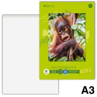 Edition Dürer Zeichenblock green DIN A3 100 g/qm, 18...