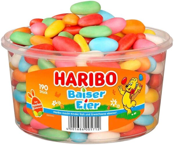 HARIBO Baiser Eier Kaubonbons 190 St./ 850,0 g  ( 10052617 )