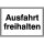 SafetyMarking® Hinweisschild "Ausfahrt freihalten" rechteck 33,0 x 25,0 cm, 1 St.