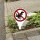 SafetyMarking® Verbotsschild "Hier kein Hundeklo" runde Form mit Spieß 18,0 x 33,5 cm, 1 St.