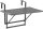 greemotion Balkonhängetisch rechteckig Stahl grau 60,0 x 40,0 x 56,0 cm, 1 St.  ( 416505 )