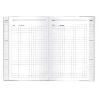 herlitz Hausaufgabenheft Kritzel Lineatur SL liniert DIN A5 ohne Rand, 48 Blatt, 1 St.