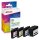 edding EDD-426 schwarz, cyan, magenta, gelb Druckerpatronen kompatibel zu HP 932XL + 933XL (C2P42AE), 4er-Set