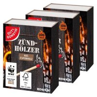 GUT&GÜNSTIG Streichhölzer TM-55 braun, 3x...