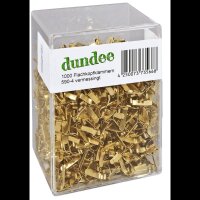 dundee Musterbeutelklammern Flachkopf, 1.000 St.