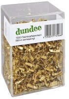 dundee Musterbeutelklammern Flachkopf, 1.000 St.