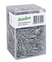 dundee Büroklammern silber glanzverzinkt, 1.500 St.
