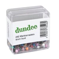 dundee Pinnnadeln farbsortiert, 250 St.