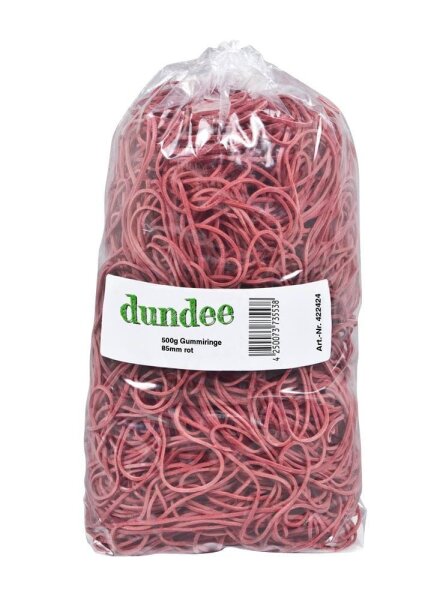 dundee Gummiringe rot, Ø 8,5 cm, 500,0 g