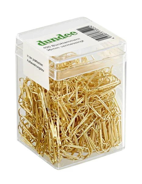 dundee Büroklammern gold vermessingt, 400 St.