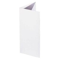 SIGEL Faltkarten weiß DP810 weiß DIN lang, 50...