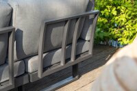 greemotion Loungegruppe Samara grau, anthrazit Holz, Metall, 8-teilig
