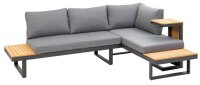 greemotion Loungegruppe Samara grau, anthrazit Holz, Metall, 8-teilig