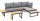 greemotion Loungegruppe Samara grau, anthrazit Holz, Metall, 8-teilig