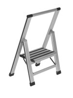 WENKO Klapptritt silber 1 Stufe, H: 69,0 cm
