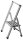 WENKO Klapptritt silber 1 Stufe, H: 69,0 cm