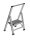 WENKO Klapptritt silber 1 Stufe, H: 69,0 cm