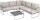 greemotion Loungegruppe Sydney beige, silber Metall, 15-teilig