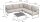greemotion Loungegruppe Sydney beige, silber Metall, 15-teilig