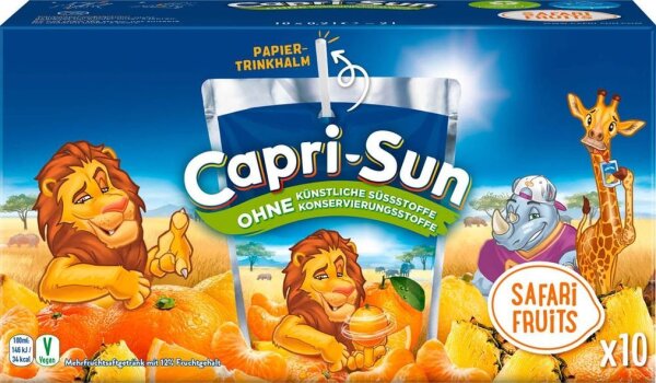Capri-Sun SAFARi FRUiTS Fruchtsaftgetränk 10x 0,2 l