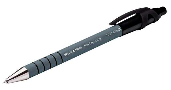 PaperMate Kugelschreiber Flexgrip Ultra M schwarz, Schreibfarbe: schwarz, 1 St.