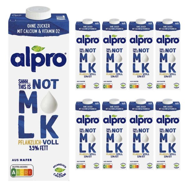 alpro® THIS IS NOT M*LK Haferdrink 3,5 % 8x 1,0 l
