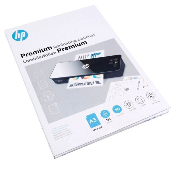 HP Laminierfolien Premium glänzend für A3 125 micron, 50 St.