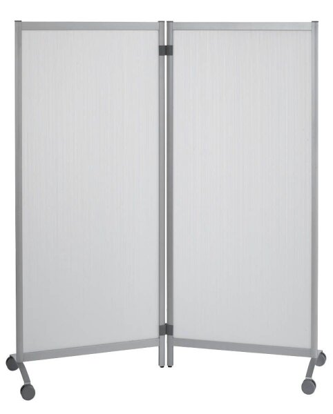 PAPERFLOW Trennwand, transparent 76,0 x 160,0 cm mit Rollen, 2 St.
