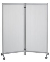 PAPERFLOW Trennwand, transparent 76,0 x 160,0 cm mit...