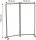PAPERFLOW Trennwand, transparent 76,0 x 160,0 cm mit Rollen, 2 St.