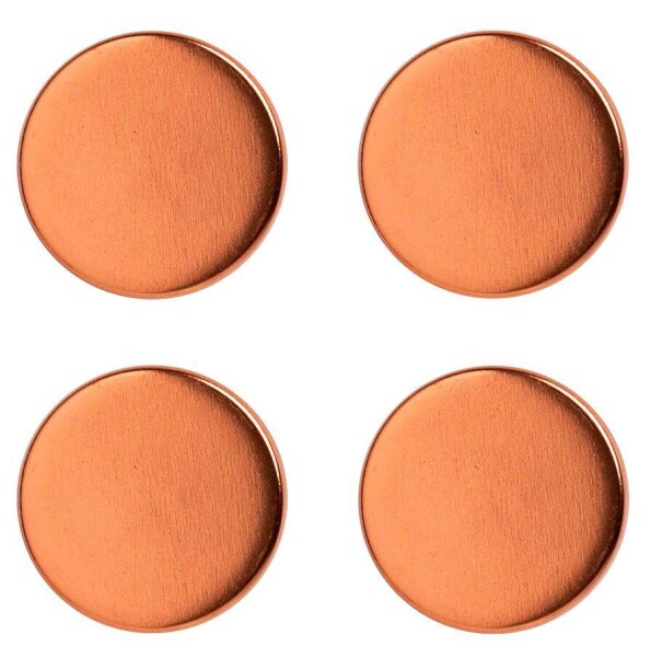 Zeller Magnete roségold, Metall Ø 2,3 x 0,9 cm, 4 St.