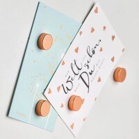 Zeller Magnete roségold, Metall Ø 2,3 x 0,9...