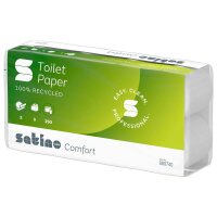 Satino Toilettenpapier comfort 2-lagig Recyclingpapier, 64 Rollen  ( 60748 )