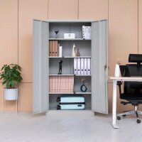 BISLEY Stahlschrank FTL09 Toolless FTL09645 lichtgrau 4 Fachböden 90,0 x 40,0 x 185,0 cm, zerlegt, 1 St.