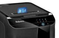 Fellowes AutoMax 350C Aktenvernichter mit Partikelschnitt P-4, 4 x 38 mm, bis 300 Blatt, schwarz