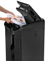 Fellowes AutoMax 350C Aktenvernichter mit Partikelschnitt P-4, 4 x 38 mm, bis 300 Blatt, schwarz