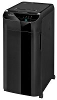 Fellowes AutoMax 350C Aktenvernichter mit Partikelschnitt P-4, 4 x 38 mm, bis 300 Blatt, schwarz