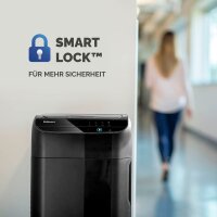 Fellowes AutoMax 550C Aktenvernichter mit Partikelschnitt P-4, 4 x 38 mm, bis 500 Blatt, schwarz