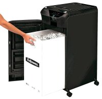 Fellowes AutoMax 550C Aktenvernichter mit Partikelschnitt P-4, 4 x 38 mm, bis 500 Blatt, schwarz