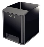 LEITZ Stiftehalter Duo Colour schwarz/grau Polystyrol 2 Fächer 9,0 x 10,1 x 10,0 cm