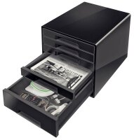 LEITZ Schubladenbox CUBE Duo Colour  schwarz/grau...