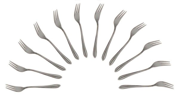 ZWILLING Kuchengabel Swing silber, 12 St.